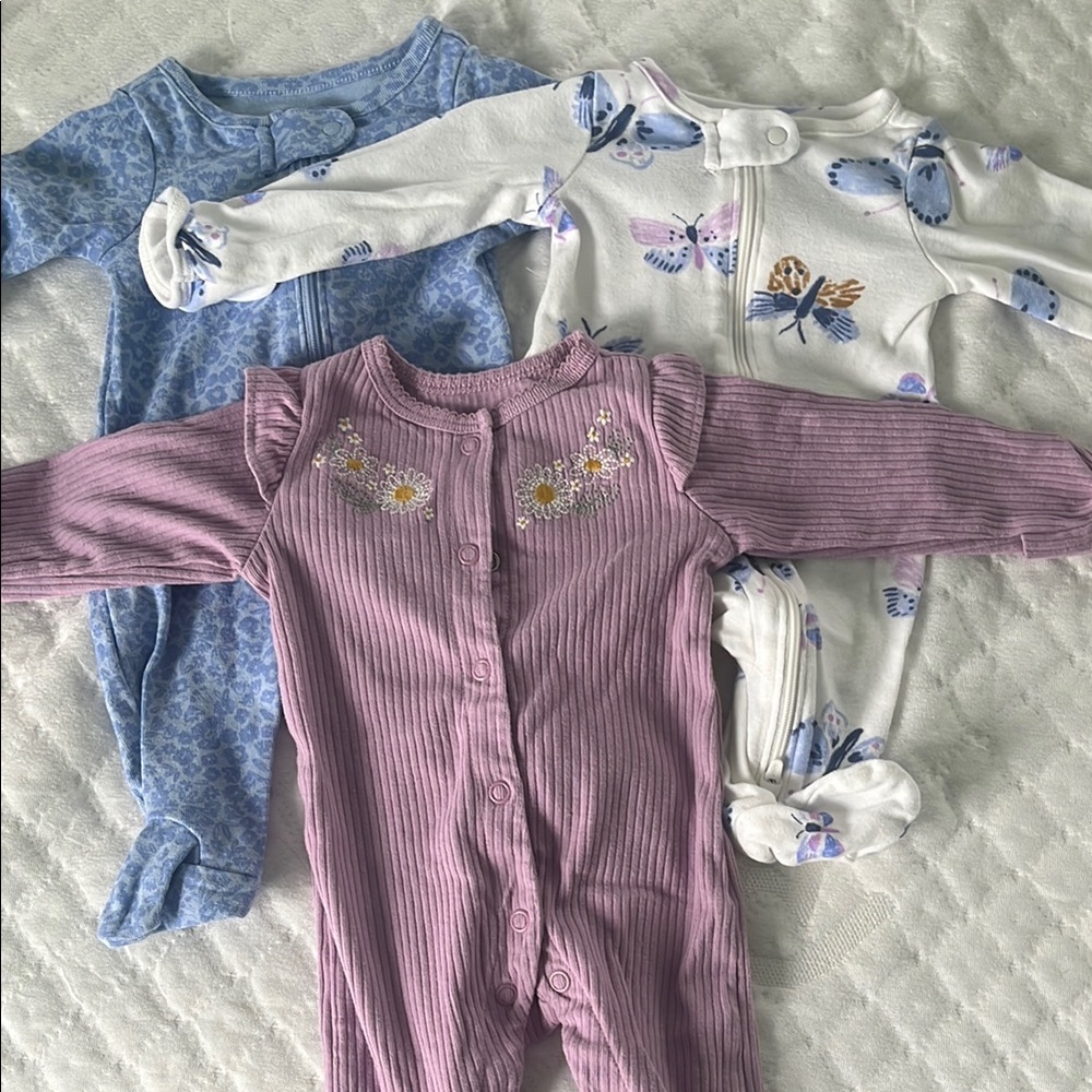 Floral and Butterfly Kids One Piece Set